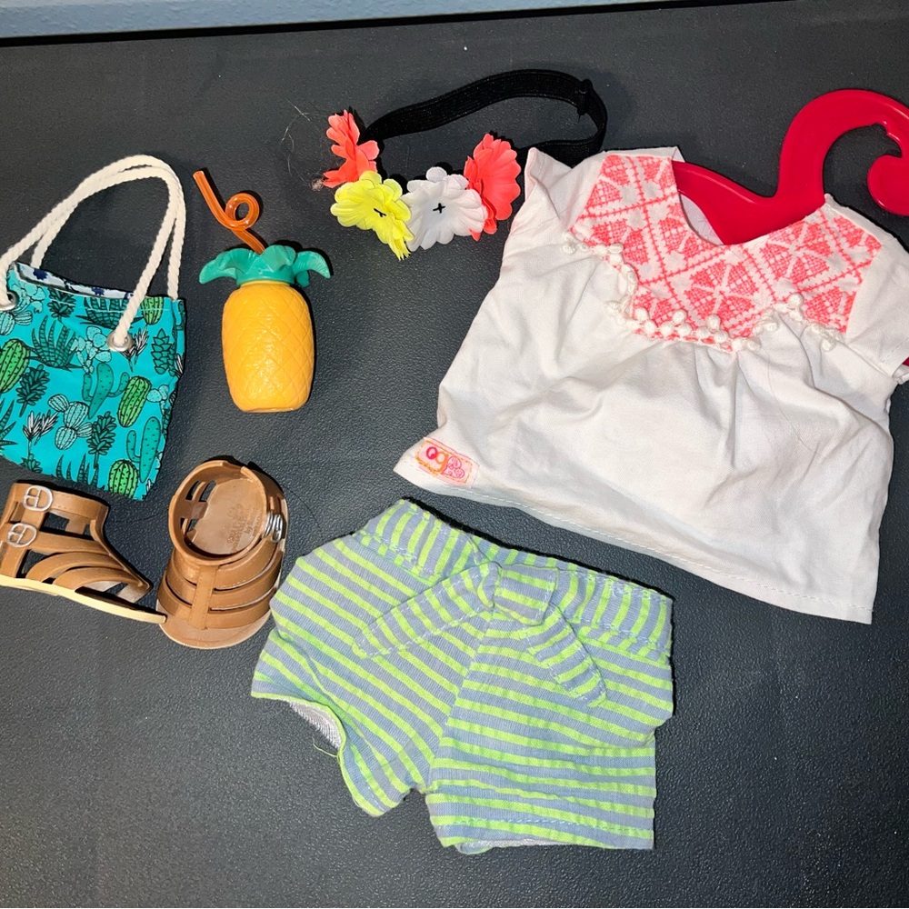8 Our Generation Outfits, Fits American Girl Dolls
